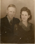 1942 Harry and Ruth Inez Wedding Photo