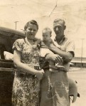 Ruth Inez, Sharon, and Harry about 1948