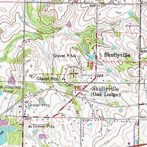 Skullyville Map